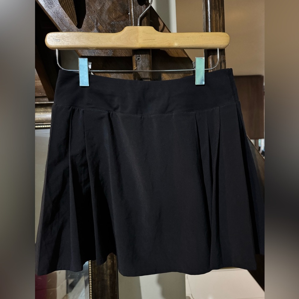 Lululemon Athletica Black Side-Pleat High-Rise Tennis Skirt
